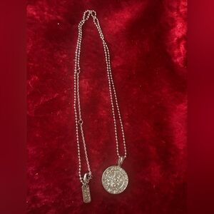 J156 Melinda Maria Sterling Silver 18" Sagittarius Necklace w/ crystal accents